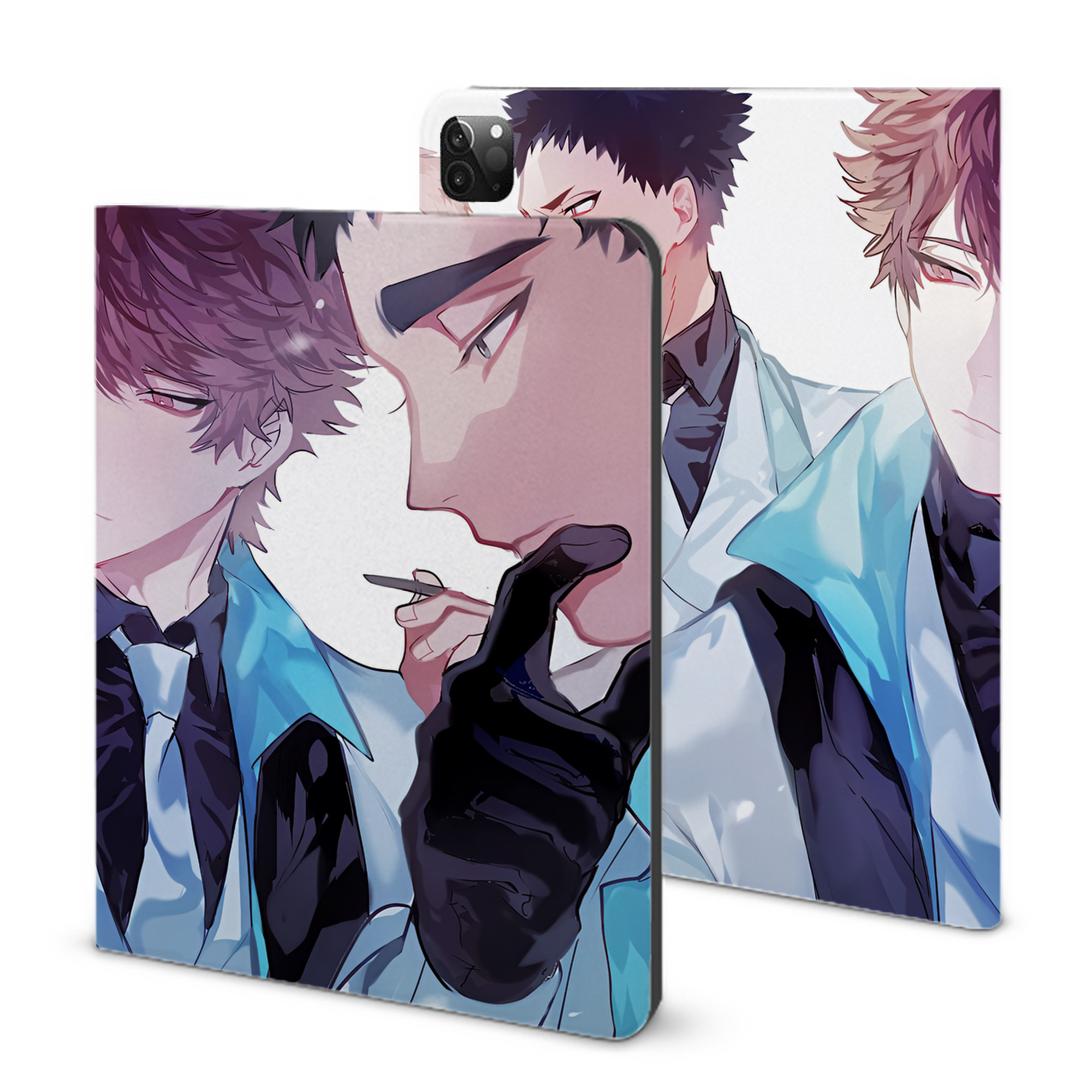 （画像用） ハイキュー!! Haikyu!! IPadケース ペンホルダー付き ブックスタイルデザイン
